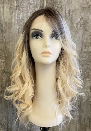 100% EUROPEAN HAIR ROOTED BLONDE LONG SKIN 25" RT1000 LAYER