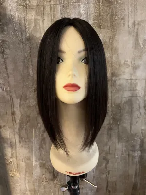 100% EUROPEAN PROCESSED HUMAN HAIR 16" DARK BROWN