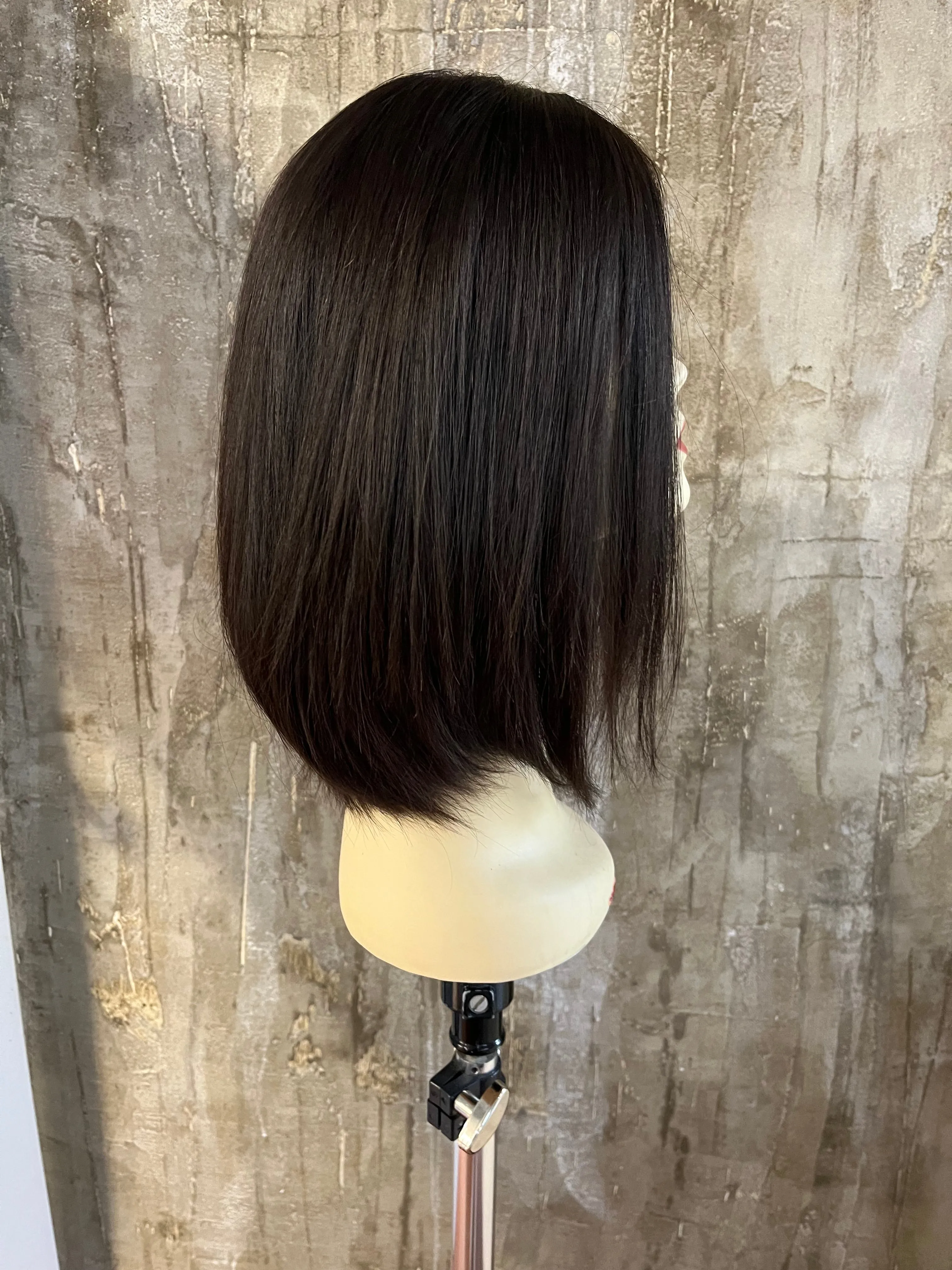 100% EUROPEAN PROCESSED HUMAN HAIR 16" DARK BROWN