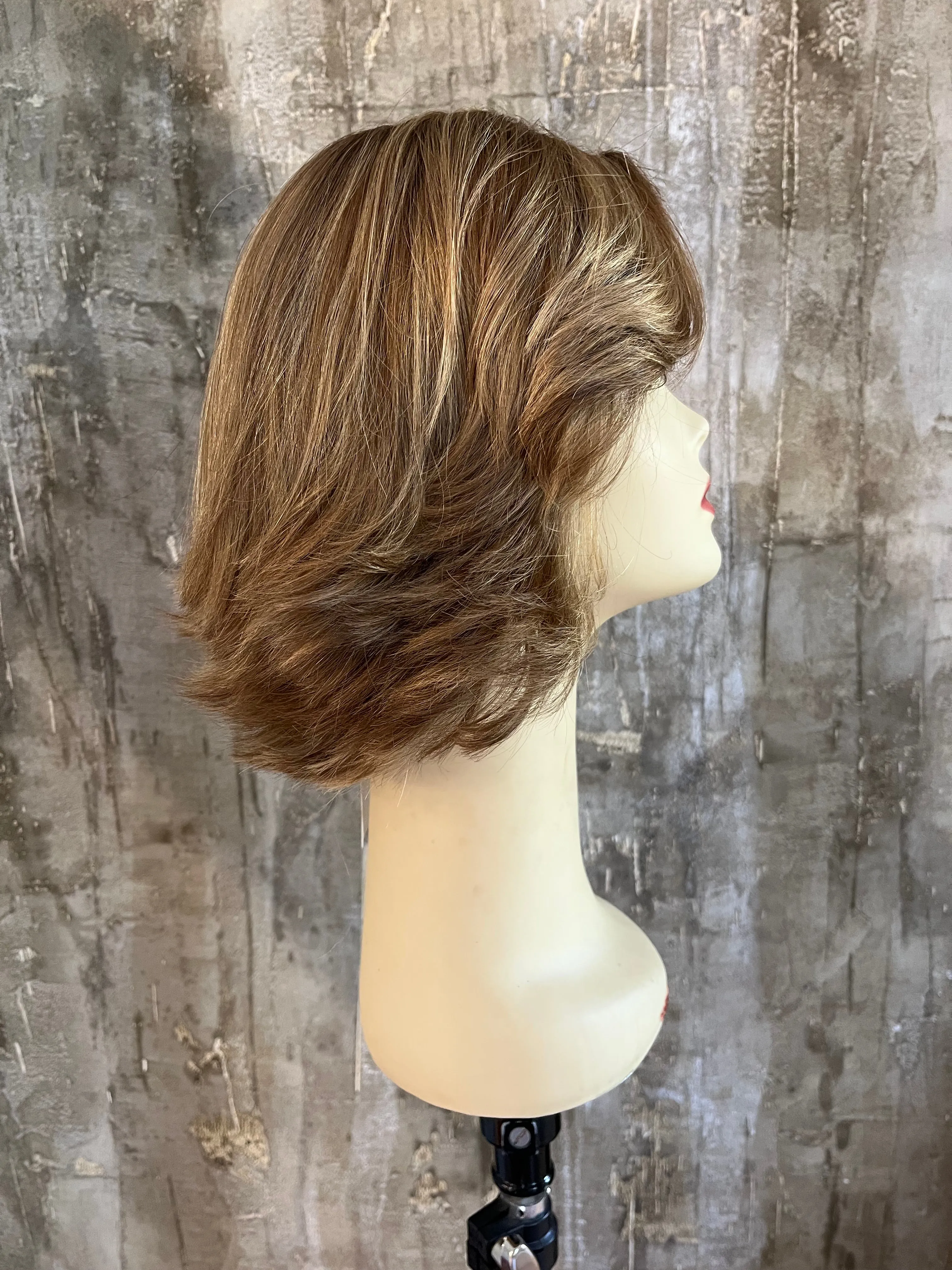 100% EUROPEAN VIRGIN HUMAN HAIR 13" BLOND WITH HIGHLIGHTS