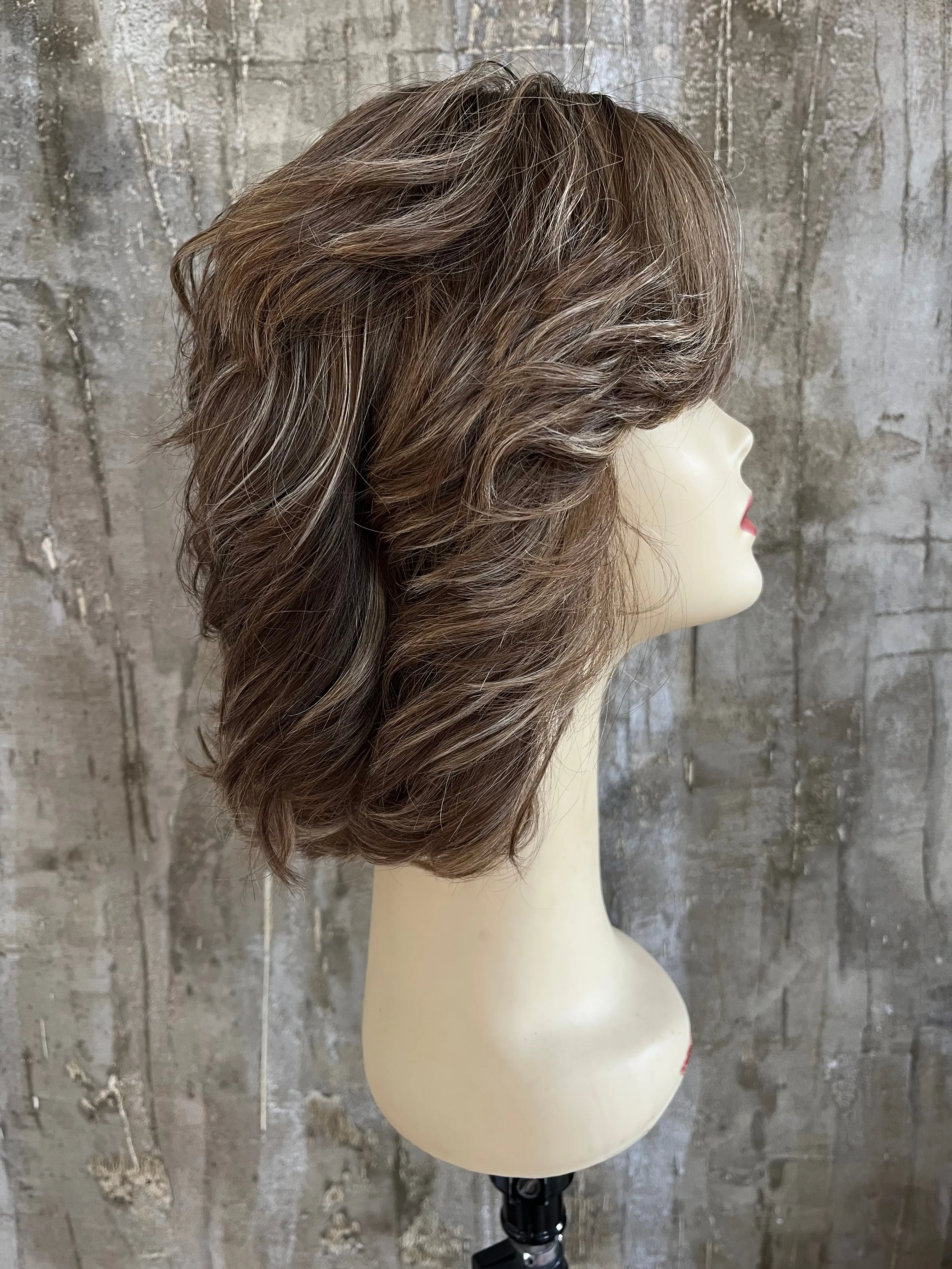 100% EUROPEAN VIRGIN HUMAN HAIR 14" DIRTY BLOND WITH BLOND HIGHLIGHTS