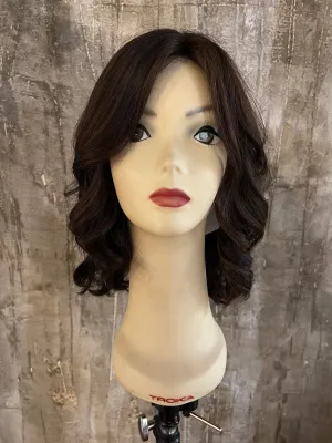 100% EUROPEAN VIRGIN HUMAN HAIR 15.5" DARK BROWN