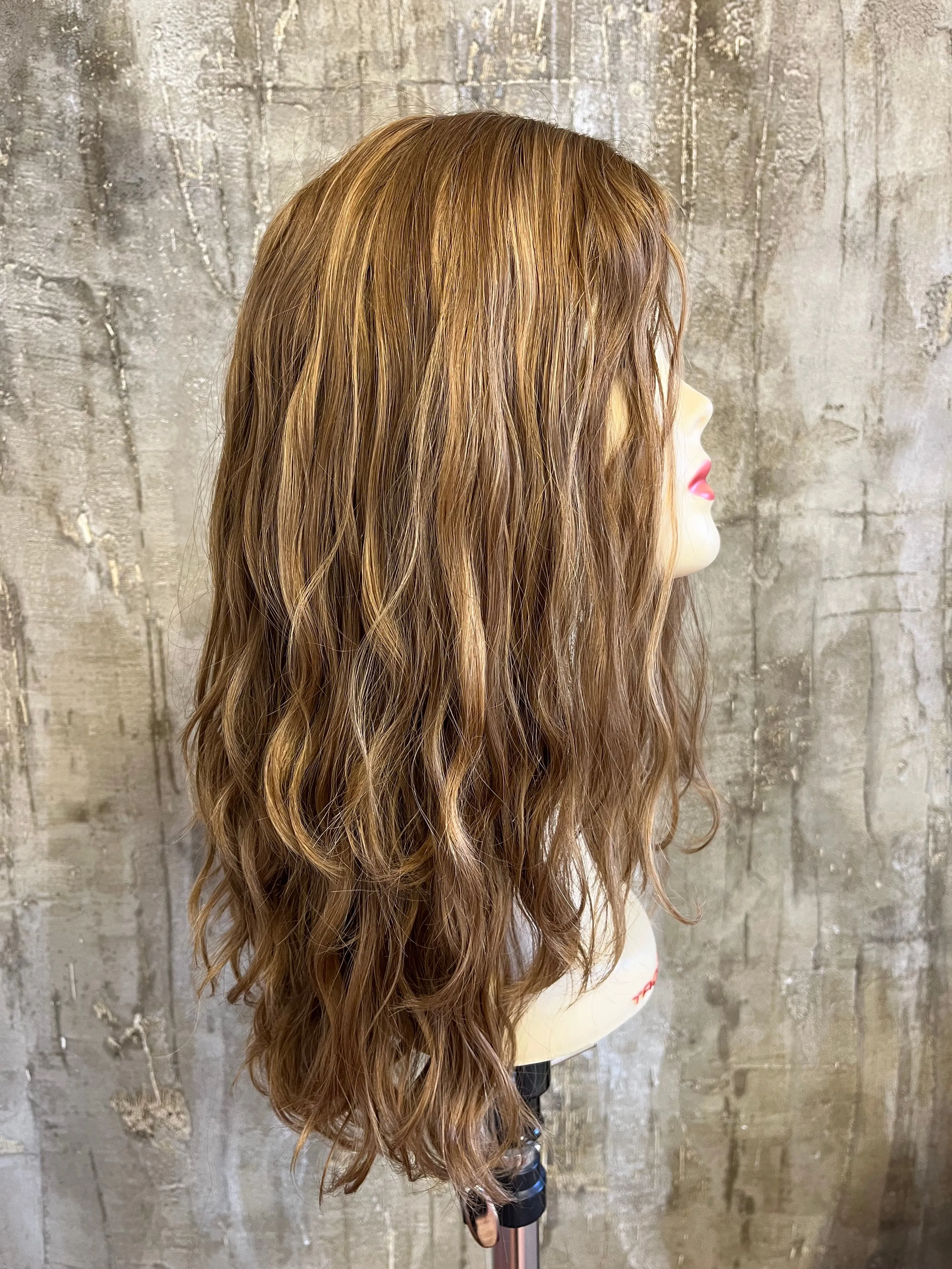 100% EUROPEAN VIRGIN HUMAN HAIR 21" STRAWBERRY BLOND