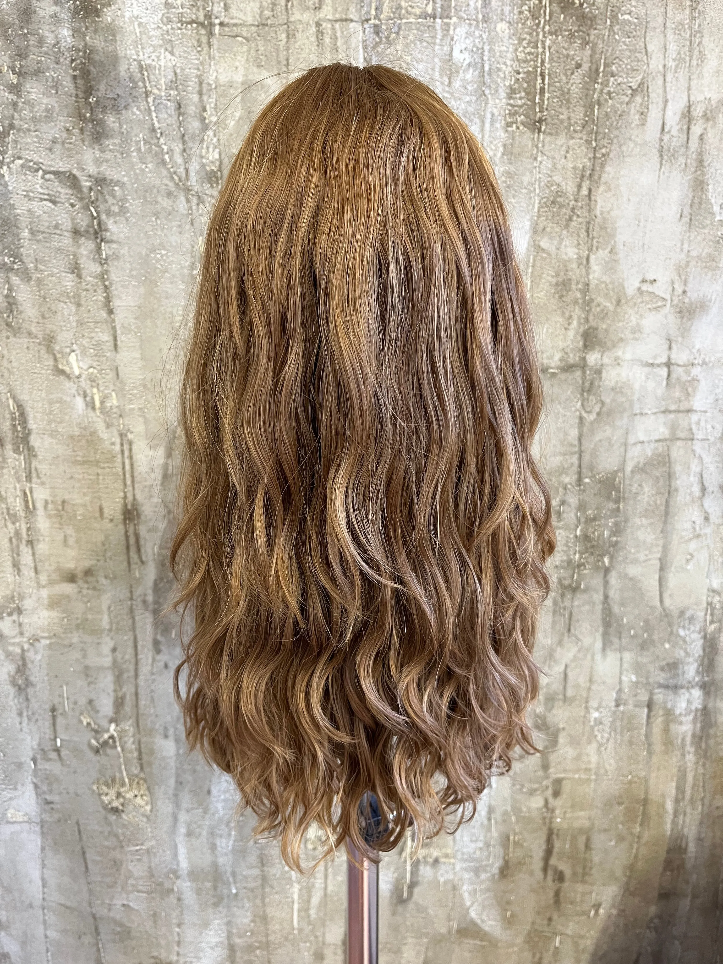 100% EUROPEAN VIRGIN HUMAN HAIR 21" STRAWBERRY BLOND