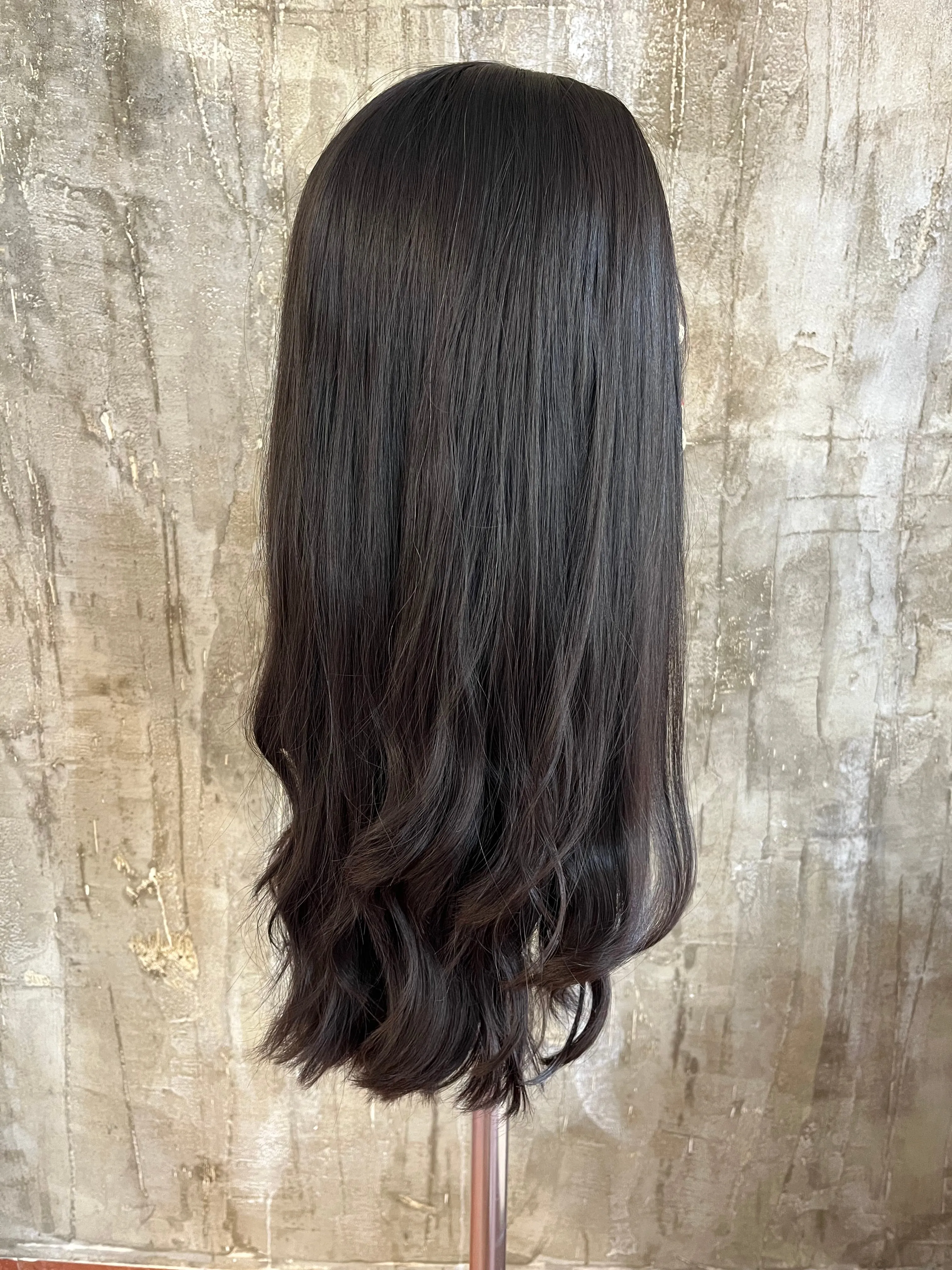 100% EUROPEAN VIRGIN HUMAN HAIR 25" DARKER BROWN