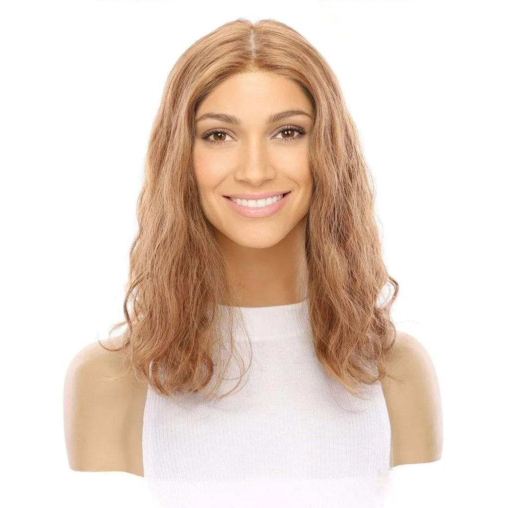 16" Princess Silk Top Wig Copper Wavy