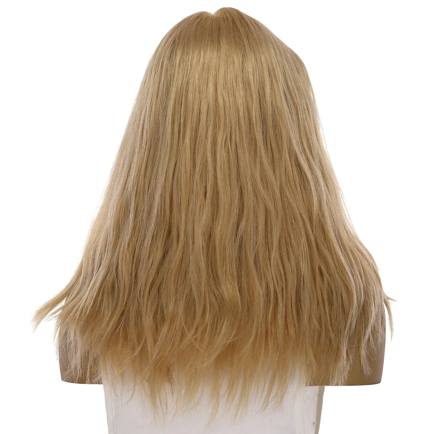 18" Princess Silk Top Wig Golden Blonde No Root Wavy