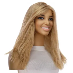 18" Princess Silk Top Wig Golden Blonde No Root Wavy