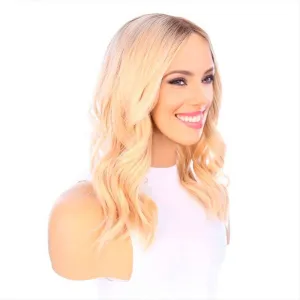 18" Princess Silk Top Wig Platinum Blonde