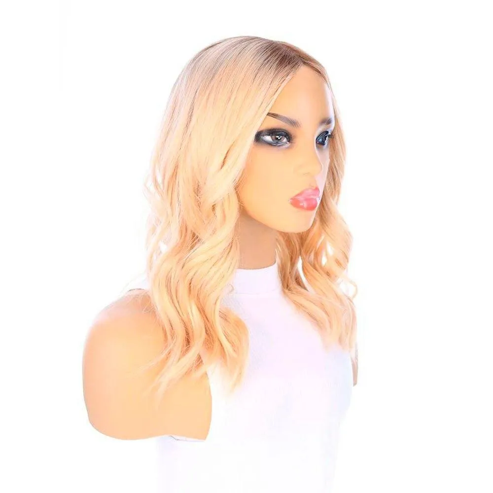 18" Princess Silk Top Wig Platinum Blonde