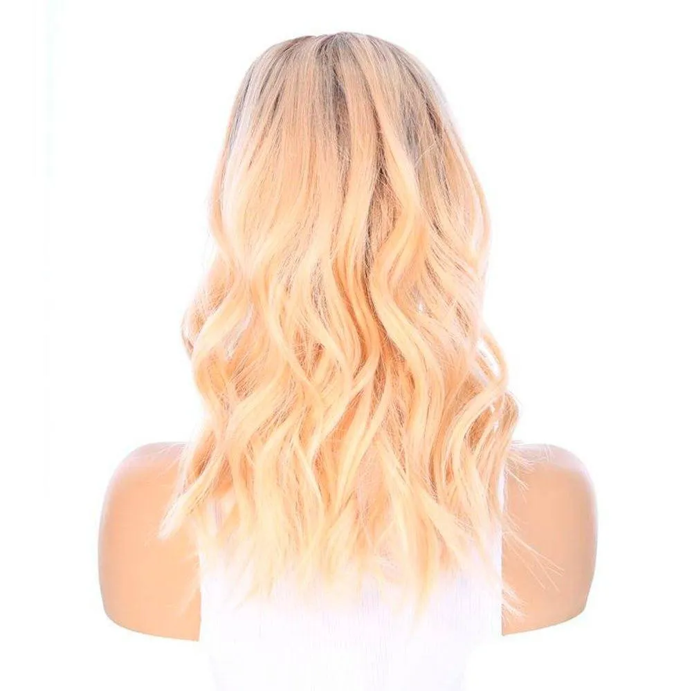 18" Princess Silk Top Wig Platinum Blonde