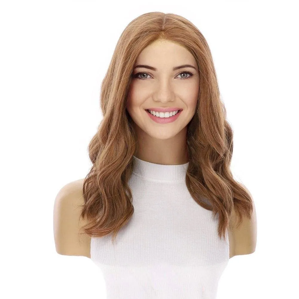 18" Princess Silk Top Wig Strawberry Blonde