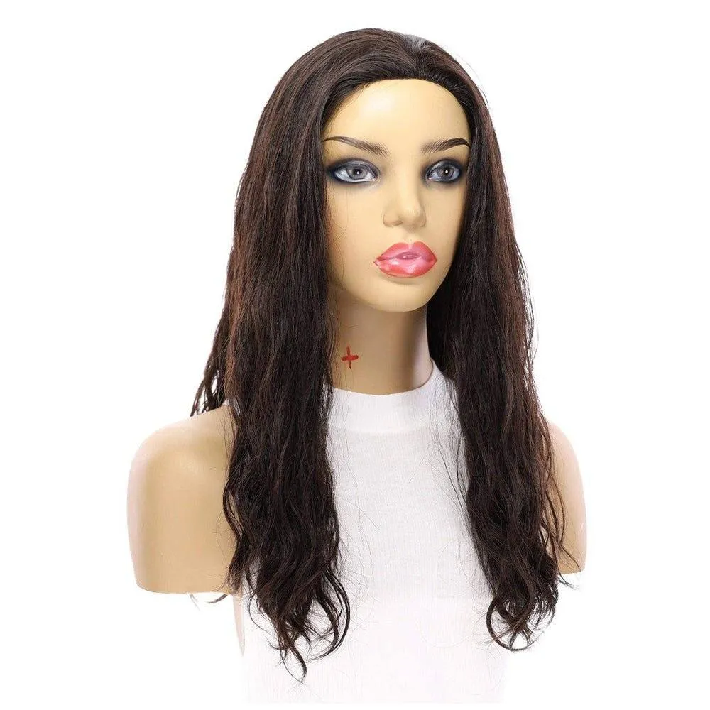 20" 3/4 Bandfall Wig Soft Black Wavy