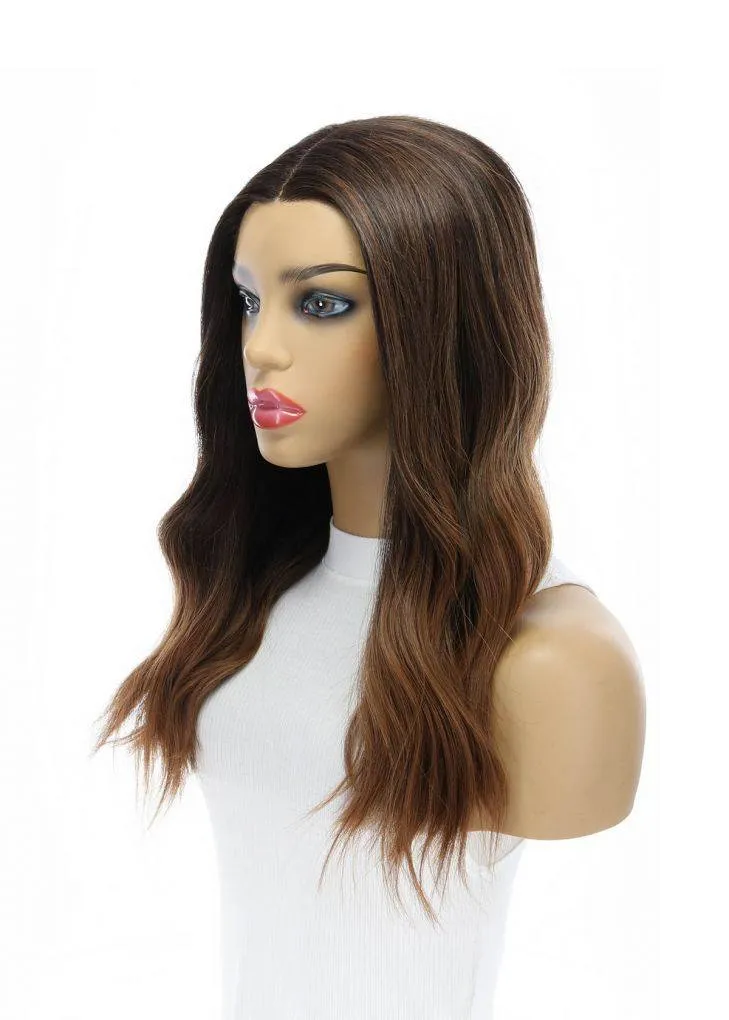 20" Divine Lace Top Wig Dark Brown Ombre