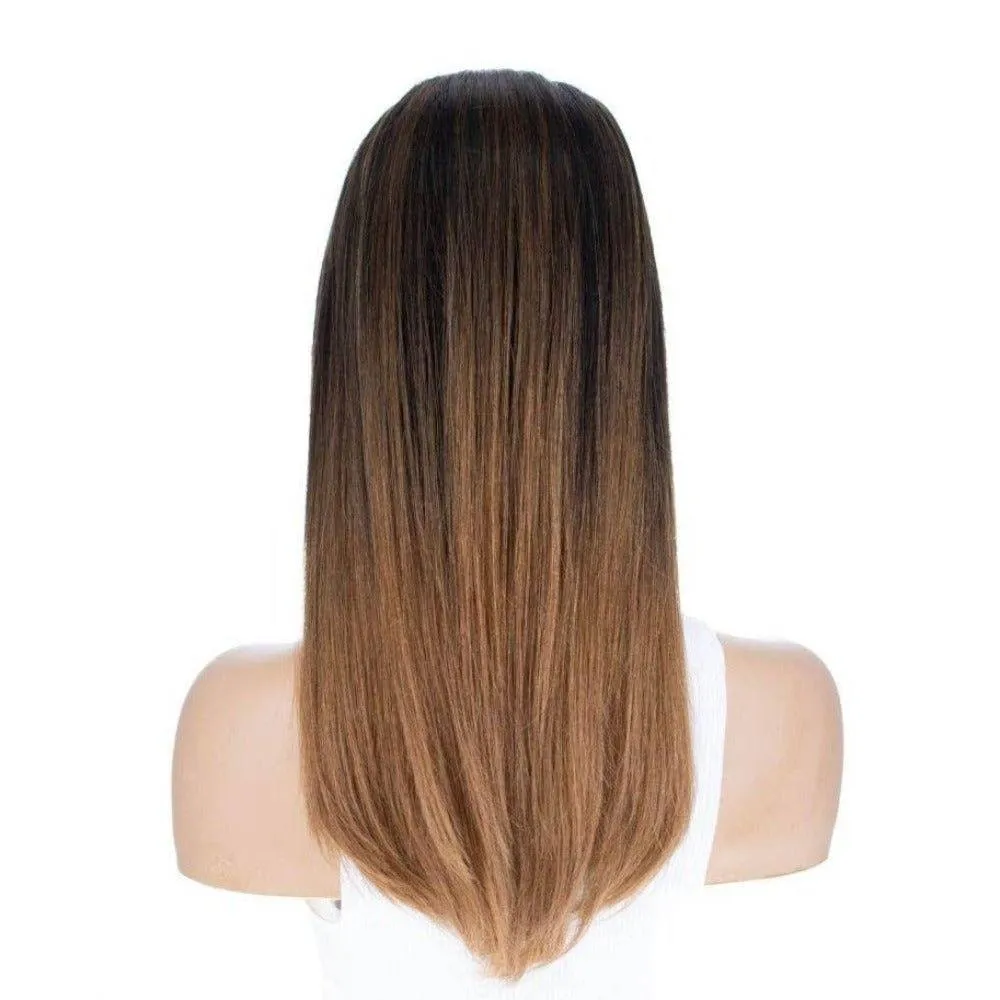 20" Divine Lace Top Wig Medium Brown Ombre