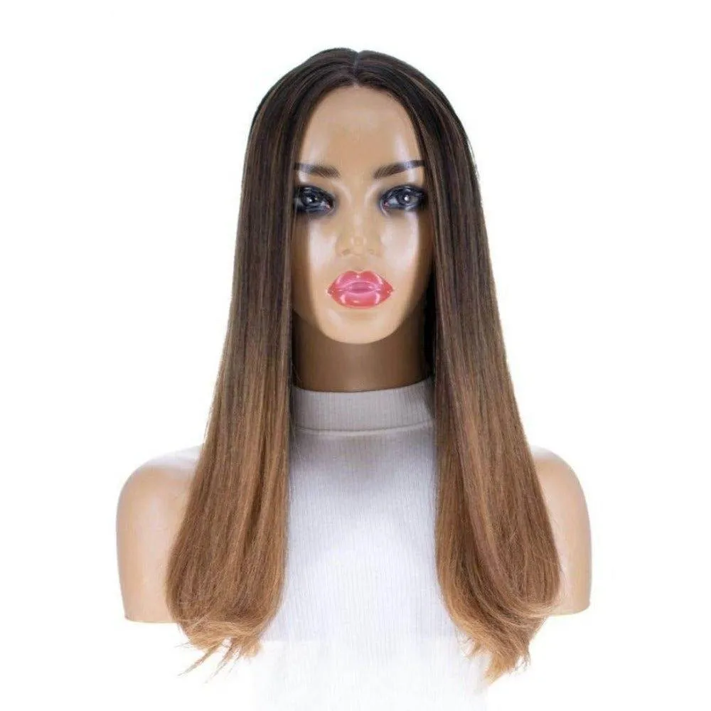20" Divine Lace Top Wig Medium Brown Ombre