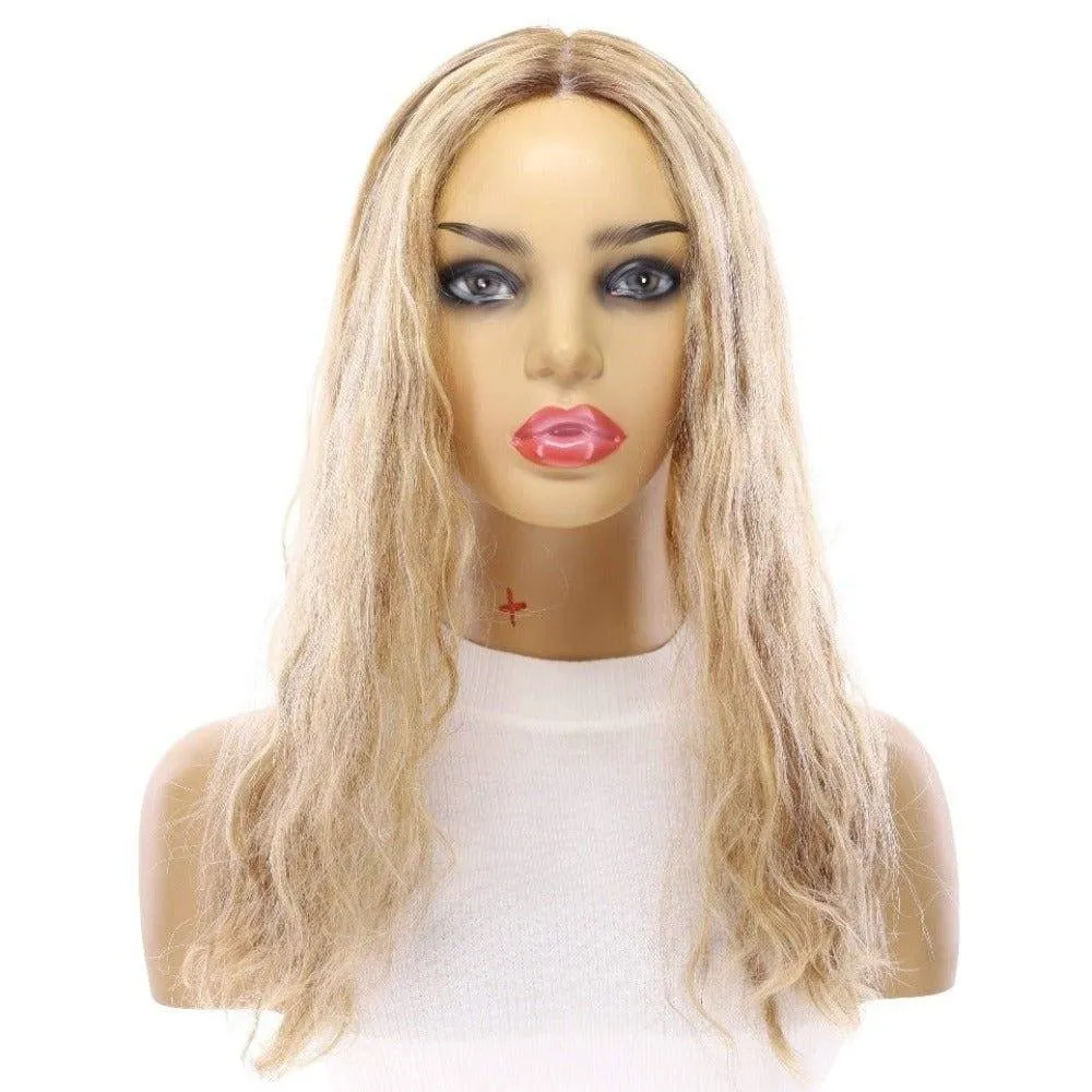 20" Princess Silk Top Wig Ash Blonde Wavy