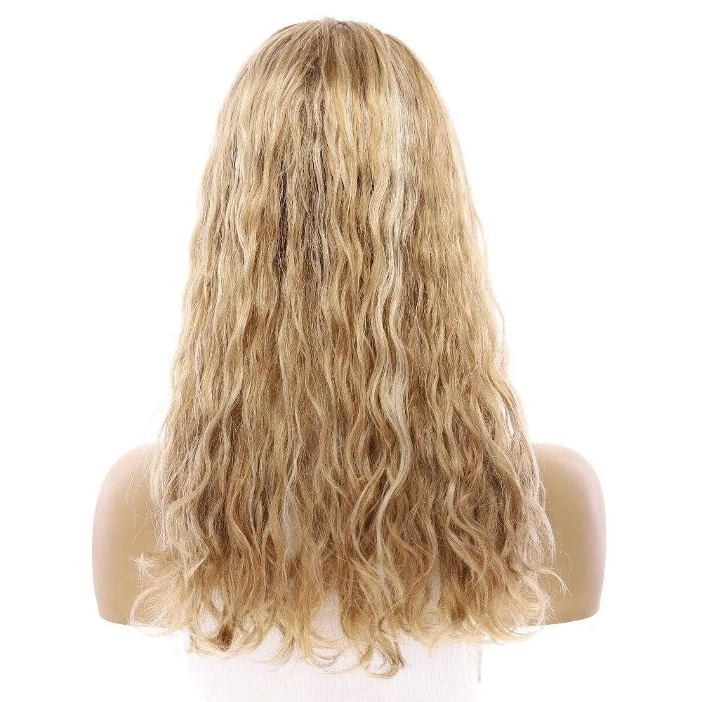20" Princess Silk Top Wig Ash Blonde Wavy
