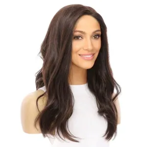20" Princess Silk Top Wig Dark Brown