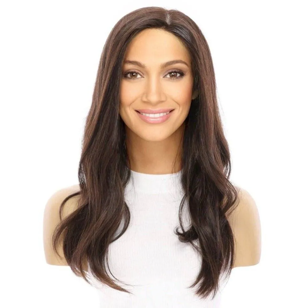 20" Princess Silk Top Wig Dark Brown