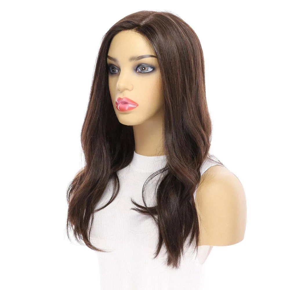 20" Princess Silk Top Wig Dark Brown