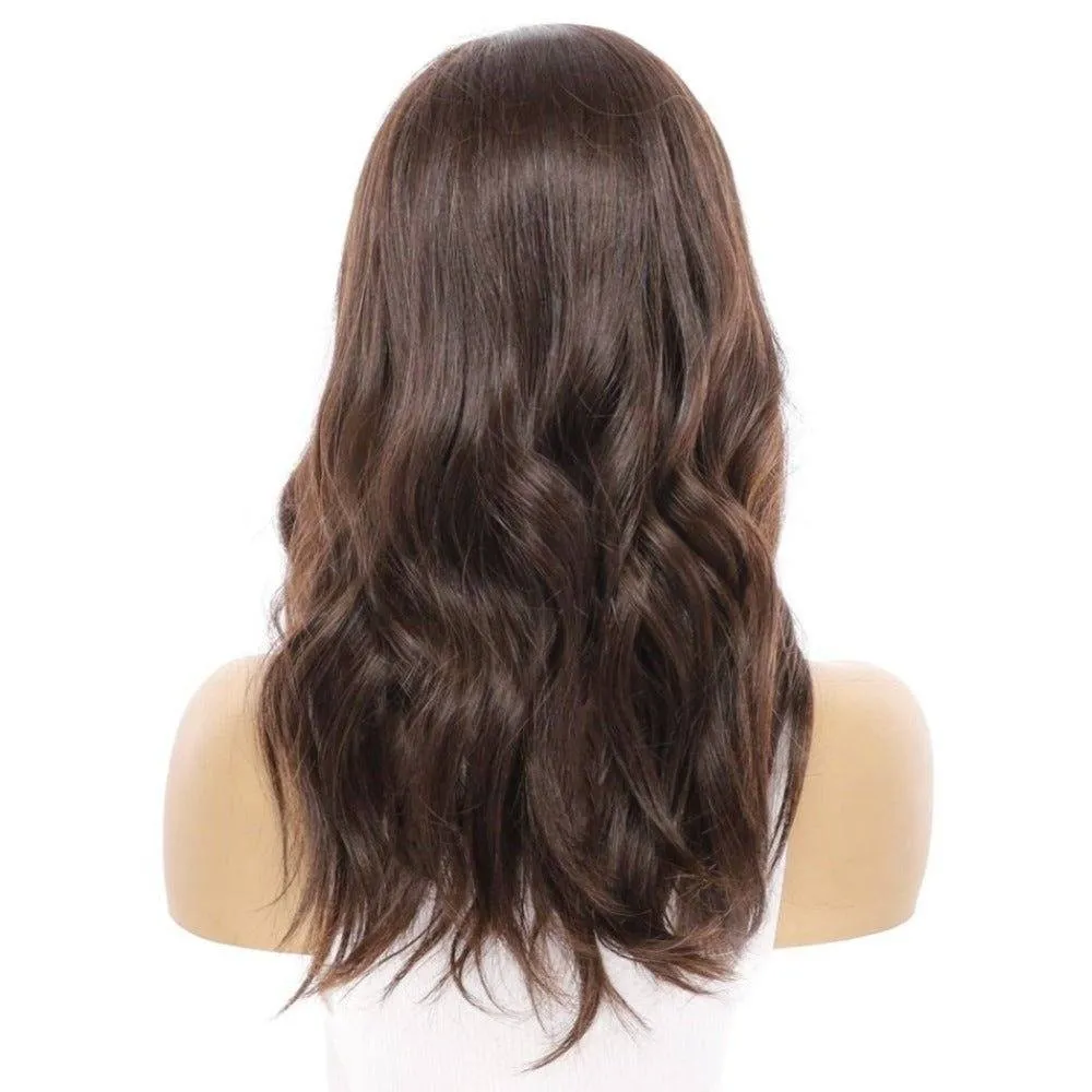 20" Princess Silk Top Wig Dark Brown