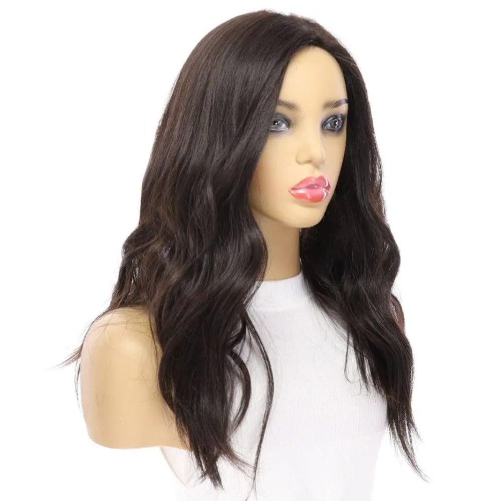 20" Princess Silk Top Wig Soft Black