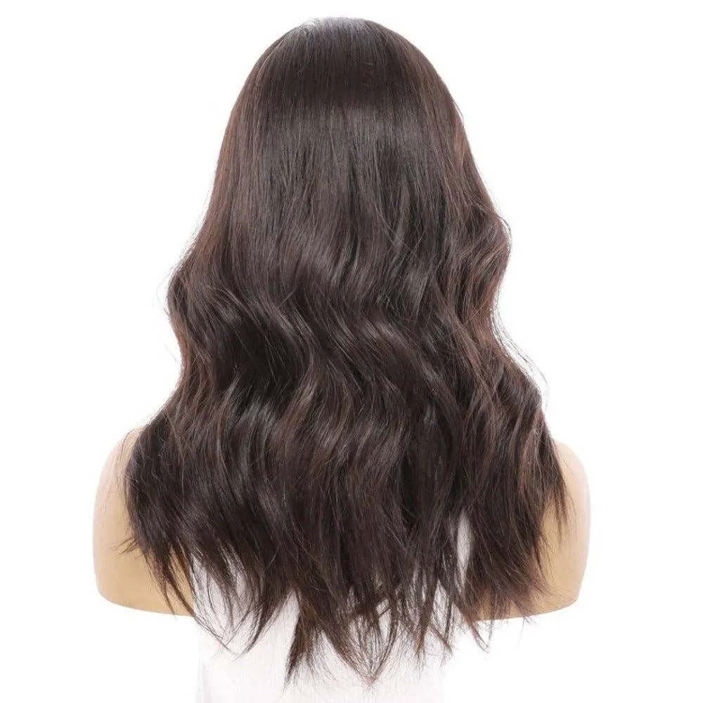 20" Princess Silk Top Wig Soft Black