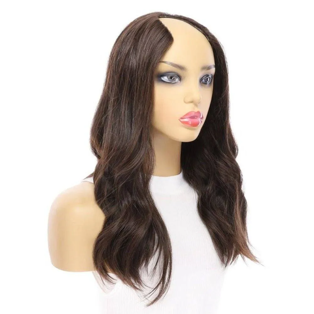 20" U-Shape Wig Dark Brown