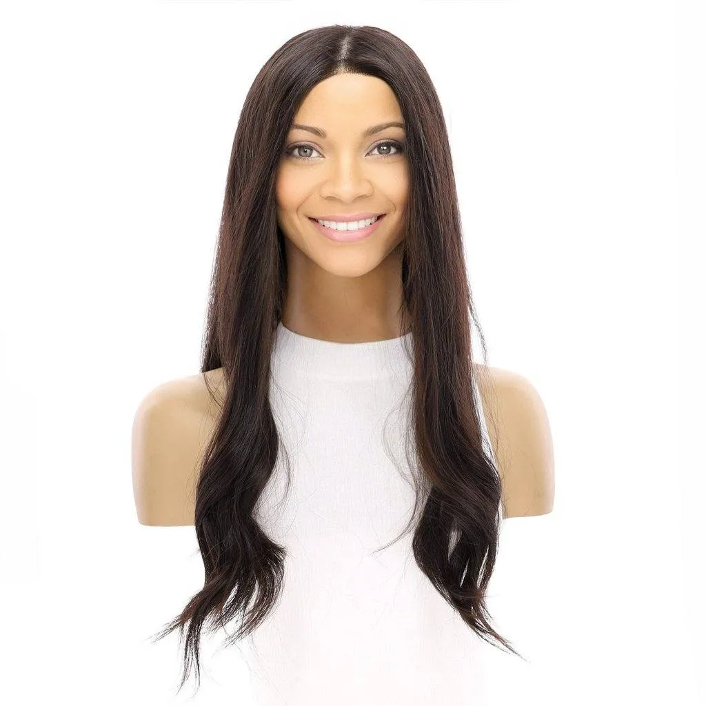 22" Princess Silk Top Wig Natural Black