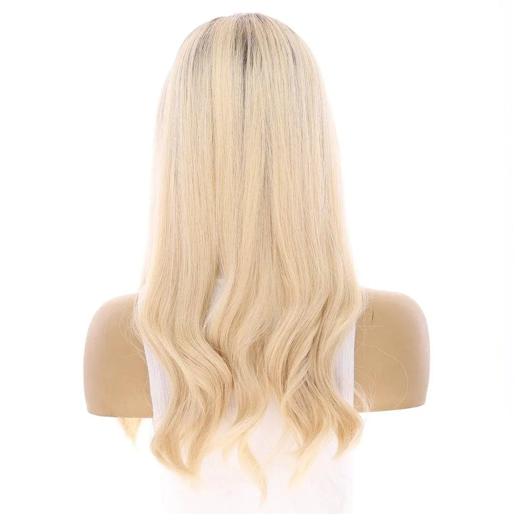22" Princess Silk Top Wig Platinum Blonde