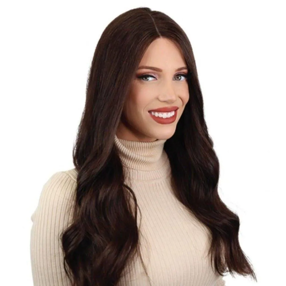 24" Divine Lace Top Wig Dark Brown