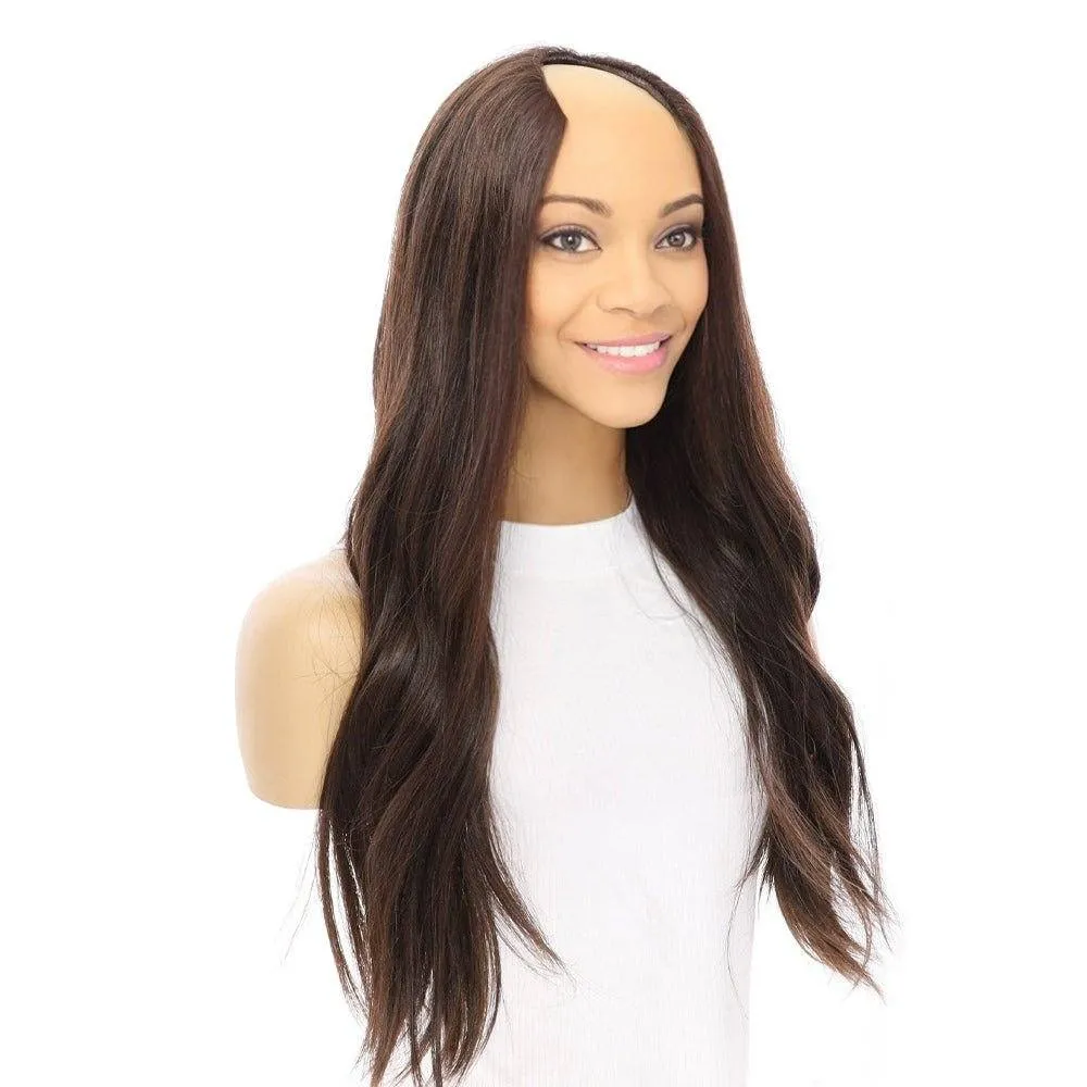 24" U-Shape Wig Dark Brown