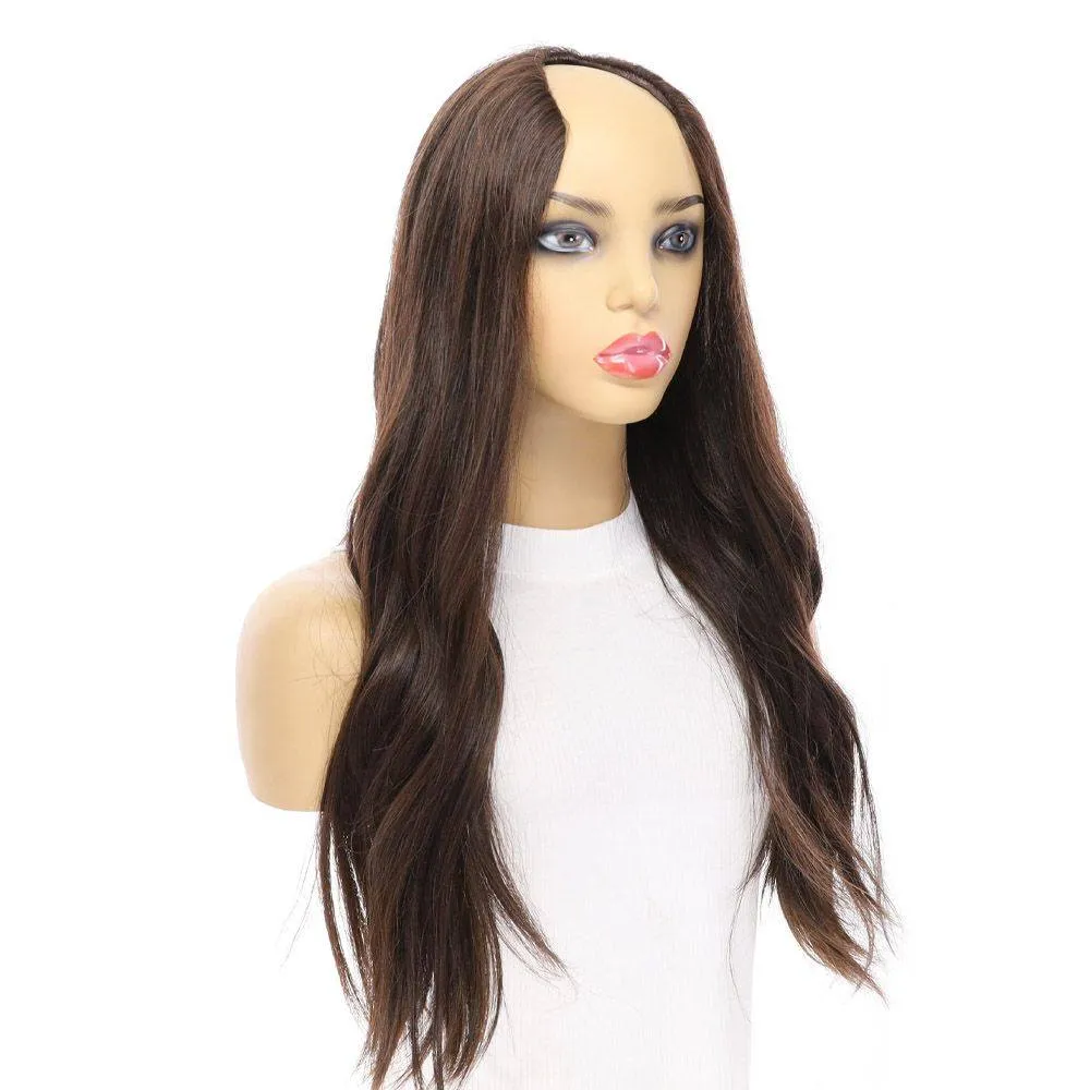 24" U-Shape Wig Dark Brown
