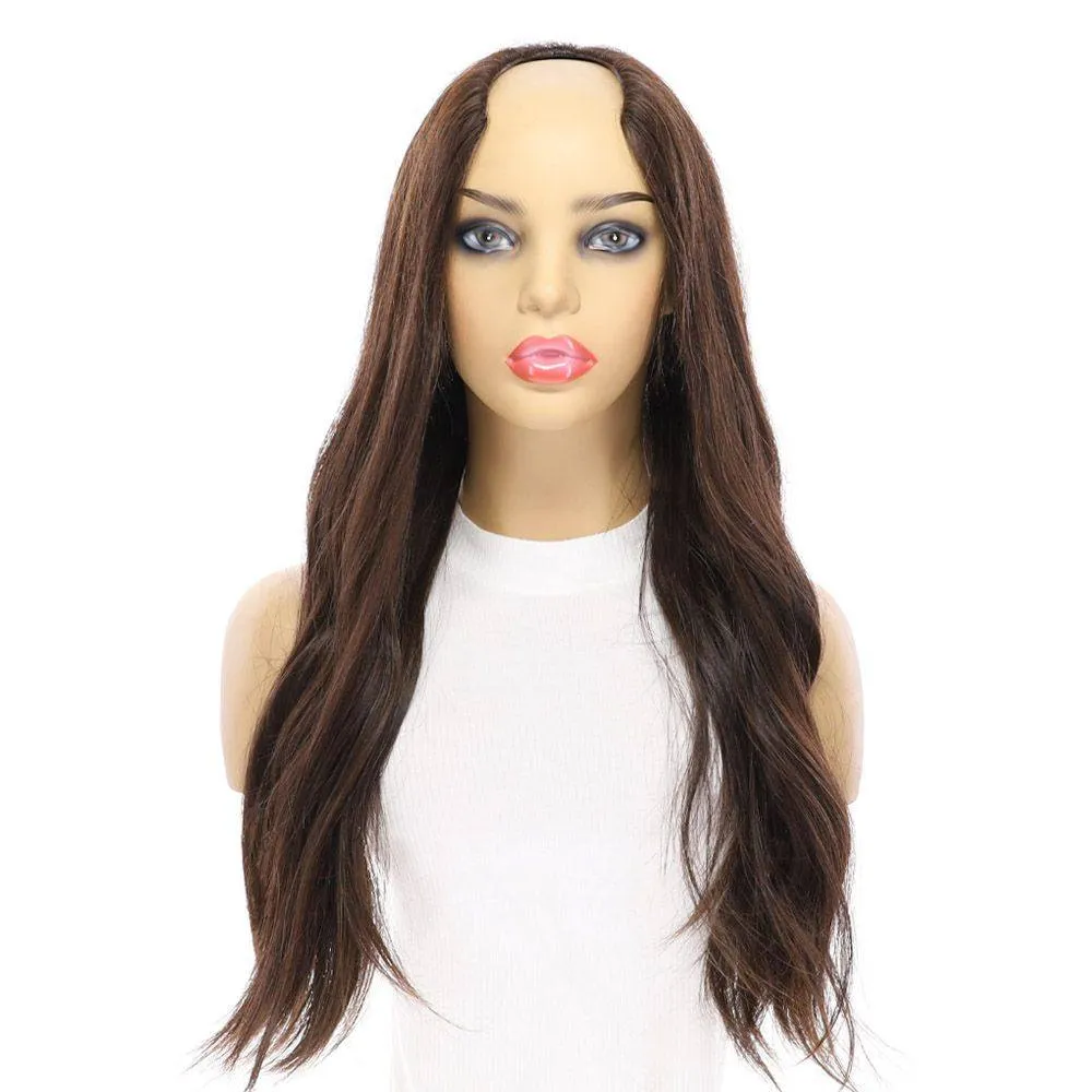 24" U-Shape Wig Dark Brown