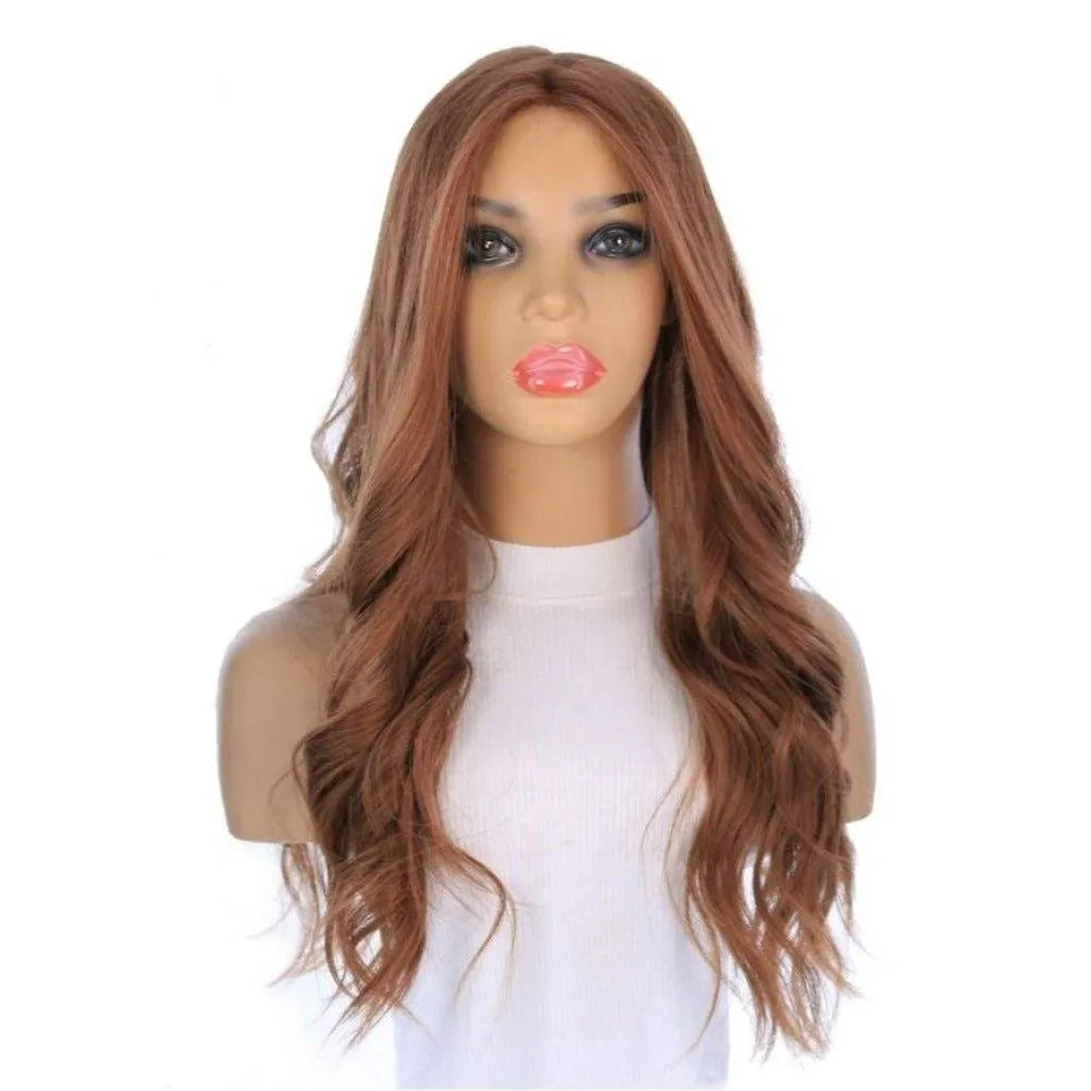 26" Ponytail Silk Top Wig Copper