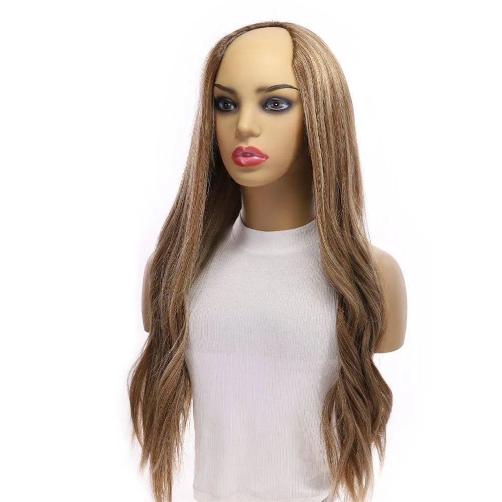 26" U-Shape Wig Medium Blonde