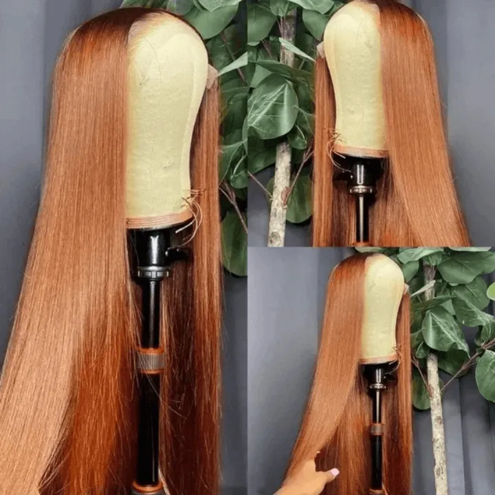 [2Wigs 13x6] Ginger Colored & 99J Colored 24 Inches Lace Frontal Wigs