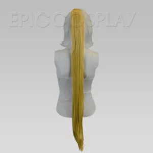35" Caramel Blonde Straight Ponytail Clipon