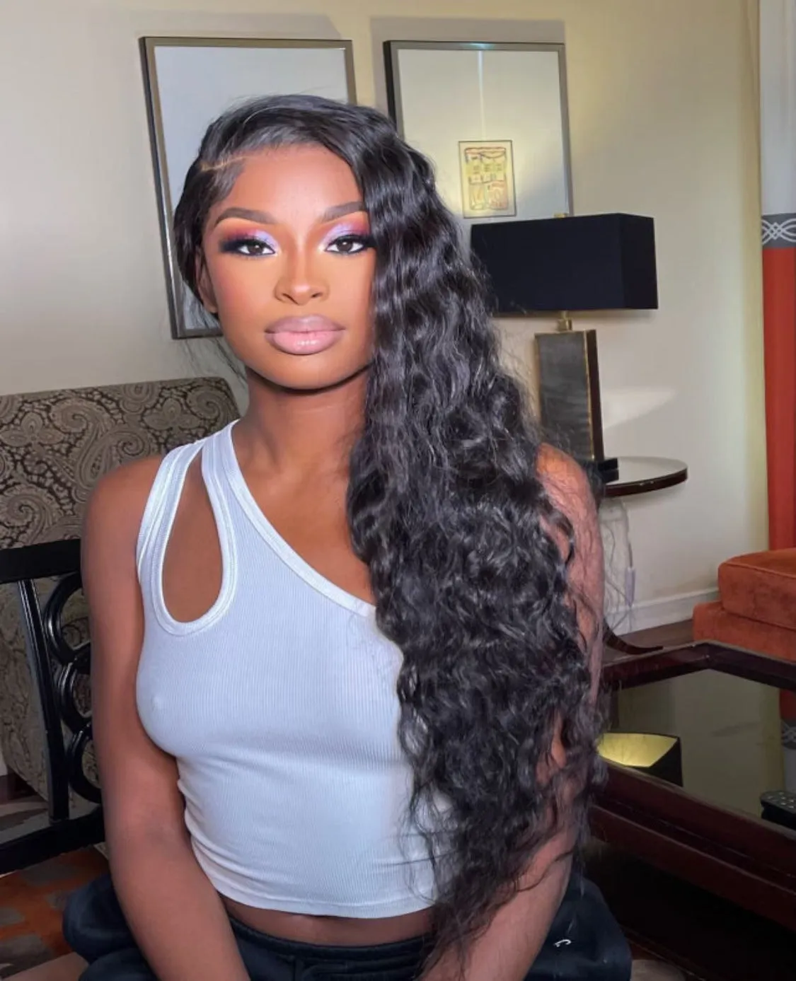 5x5 Invisible HD Lace Closure Wig - Indian Curly