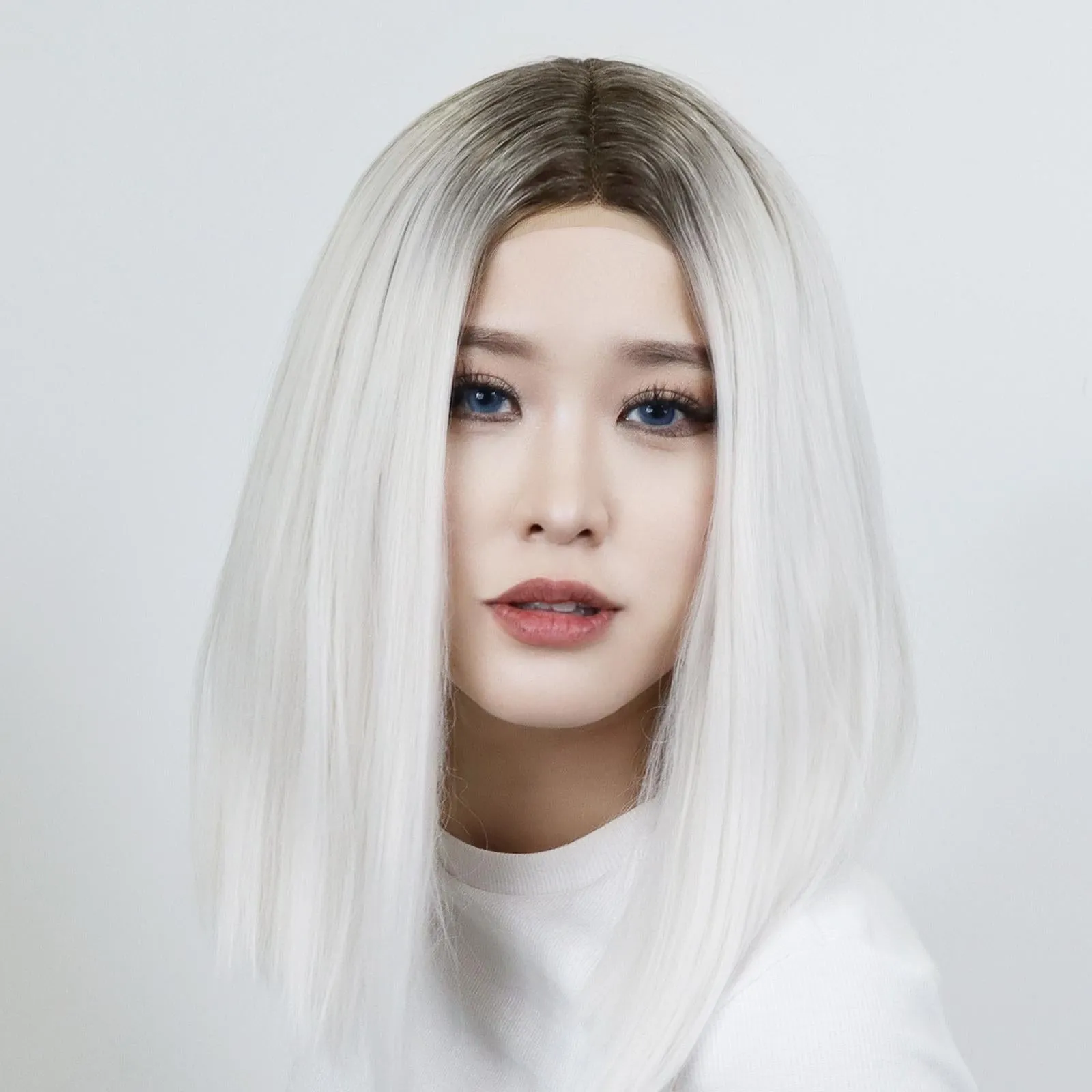 Brenda Collection-Sophie 16 inches Lace Synthetic Wigs Short Straight Wigs Heat Resistant Wigs Daily Wear Hair Accessories
