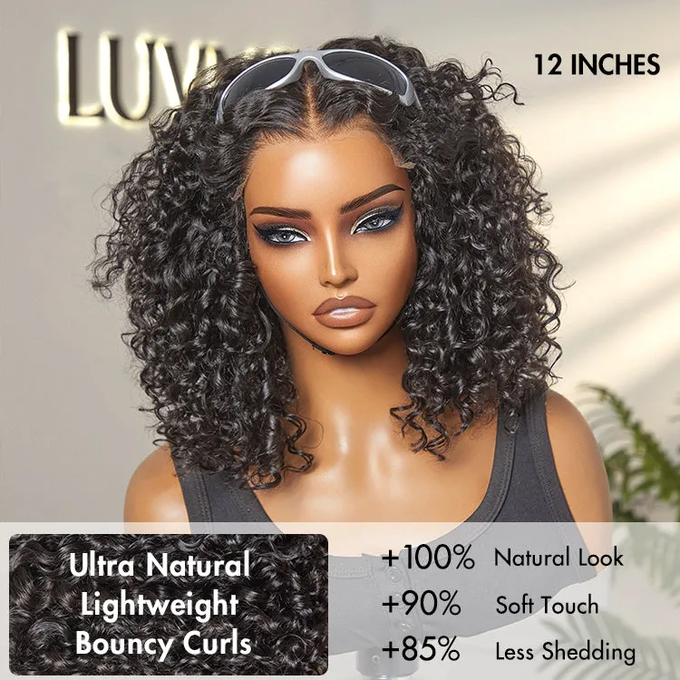 Brown Highlight / Natural Black / Blonde Highlight Deep Curly Glueless 5x5 Closure Pre-Cut Lace Wig Breathable Cap