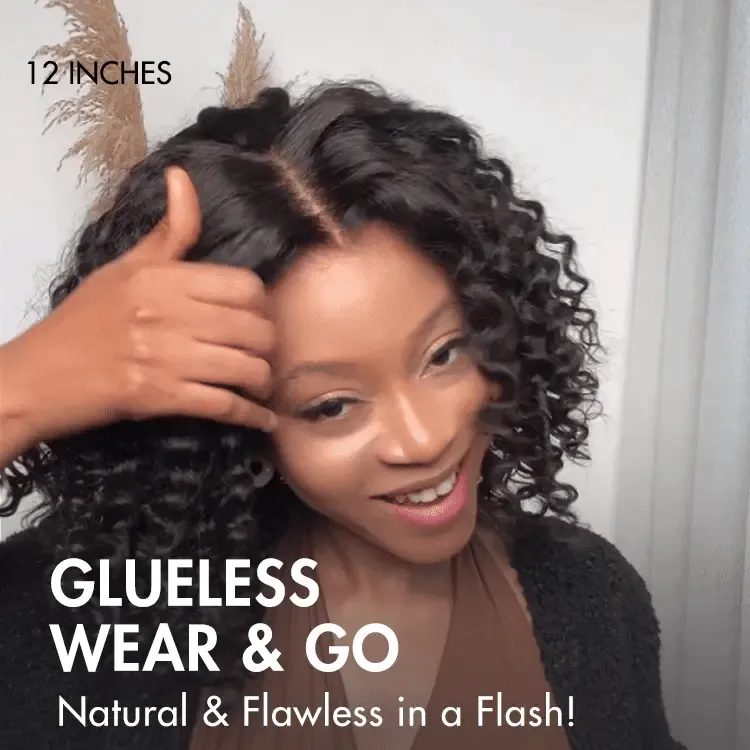 Brown Highlight / Natural Black / Blonde Highlight Deep Curly Glueless 5x5 Closure Pre-Cut Lace Wig Breathable Cap