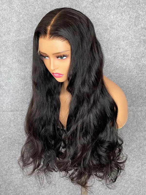 Chinalacewig 30A Custom Wig Loose Wave 13x6 Lace Frontal Wig Bleached Knots Human Virgin Hair C015