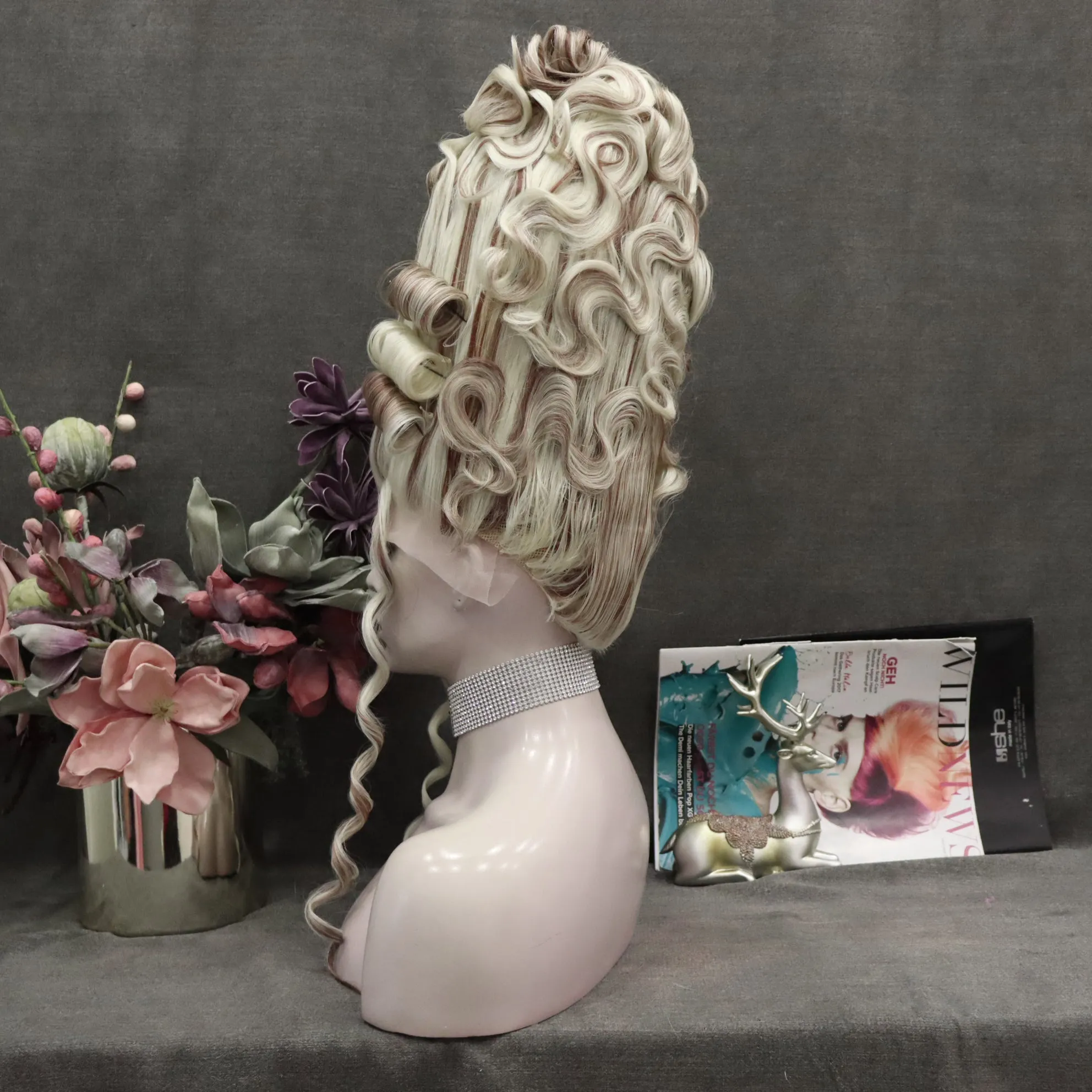 Custom Blonde Bombshells Highlights Lace Front Drag Queen Styled Wig