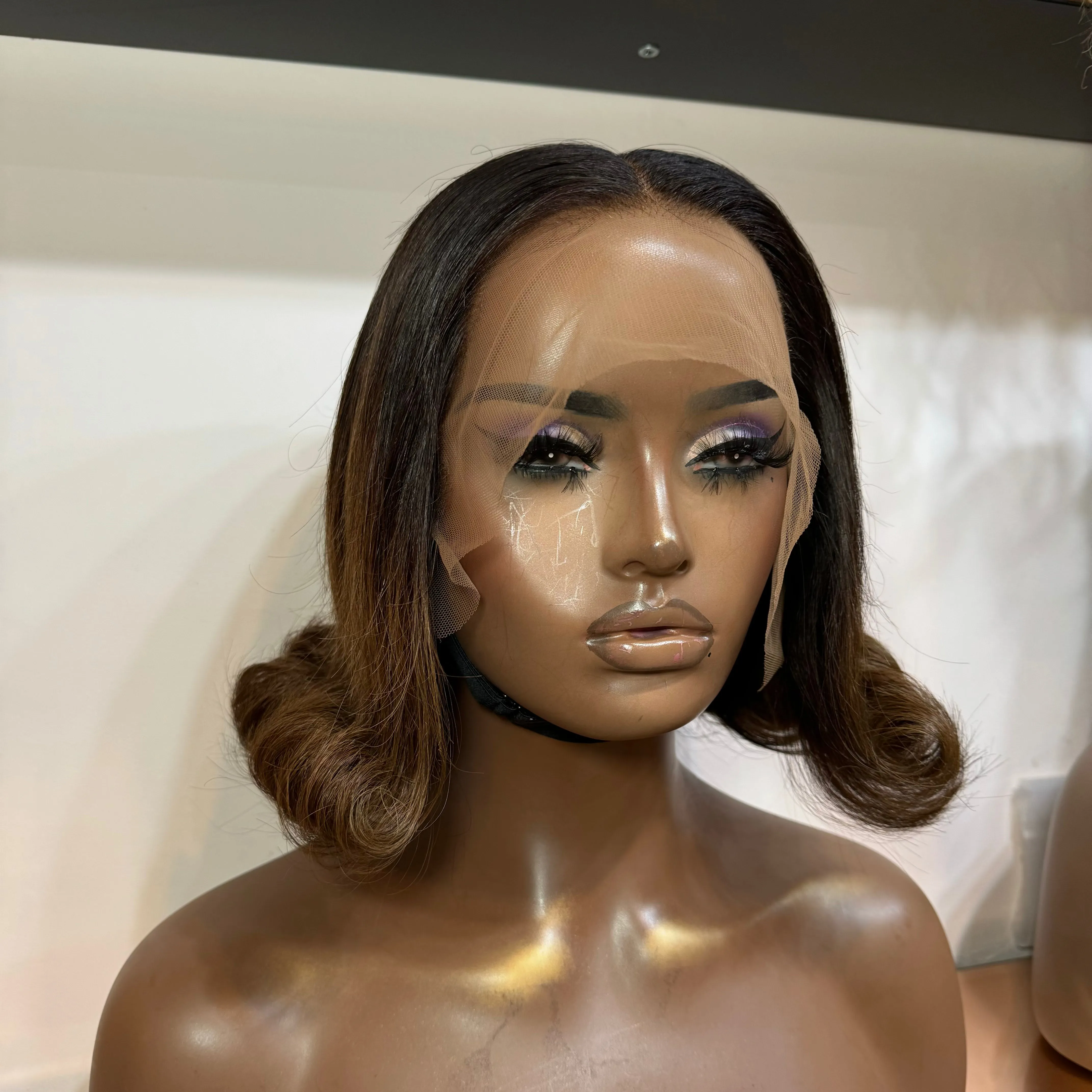Custom Colour Bob - 10" inch Frontal Lace Wig - HD Lace 130