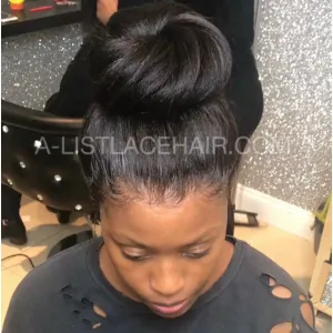 Custom Large Cap The MAS Unit - Glueless Full Lace Wig Straight - Light Yaki