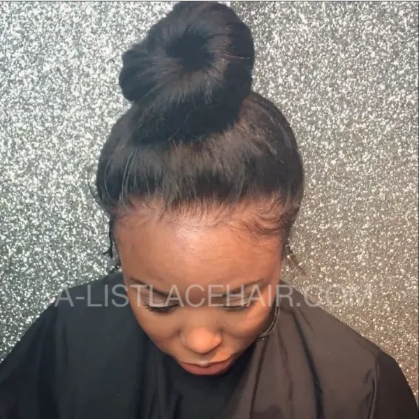 Custom Large Cap The MAS Unit - Glueless Full Lace Wig Straight - Light Yaki