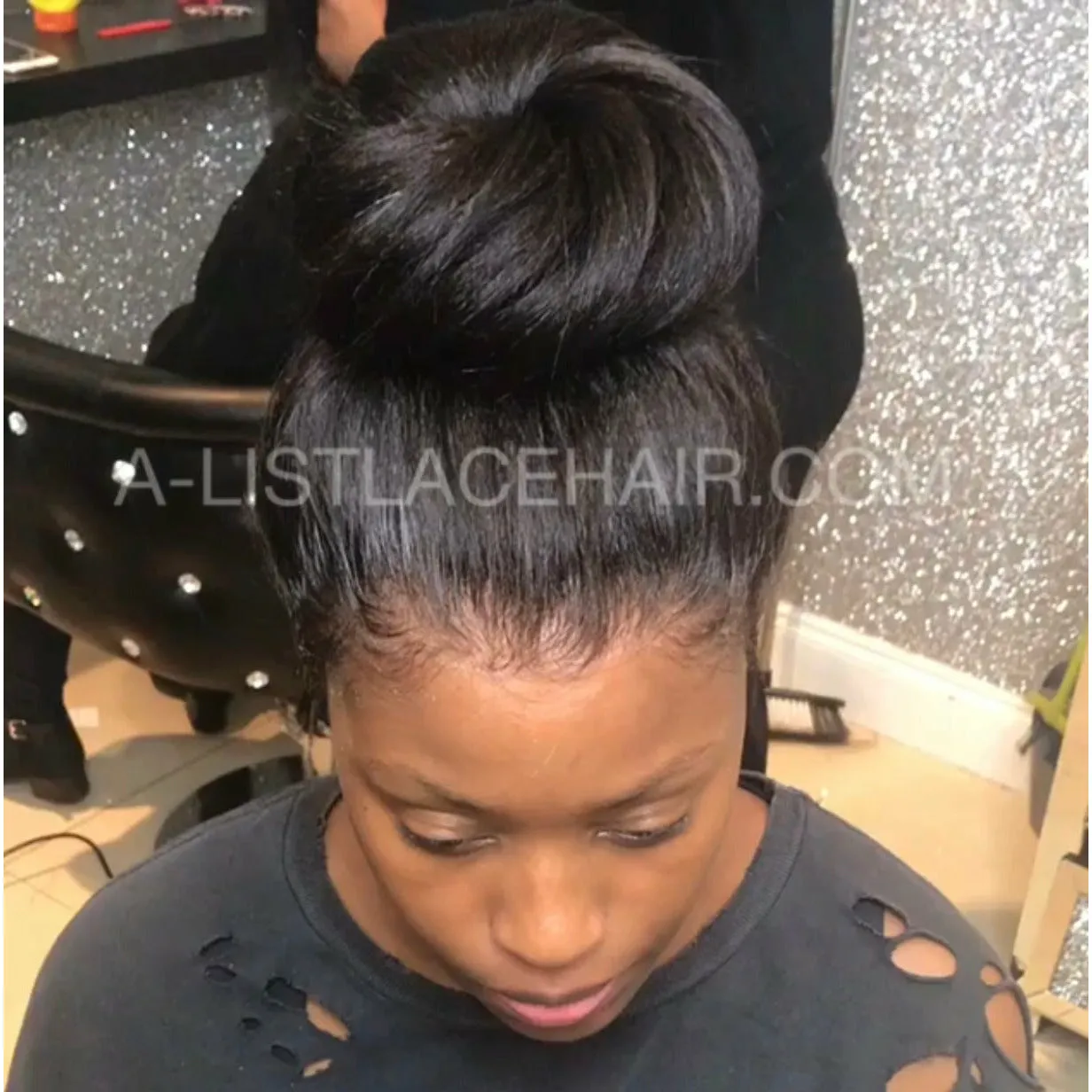 Custom Large Cap The MAS Unit - Glueless Full Lace Wig Straight - Light Yaki