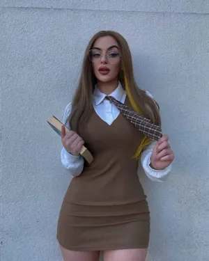 Fiona - Light Brown to Rainbow Long Straight Synthetic Lace Front Wig